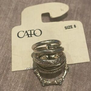 Cato 5 Stackable Rings Size 8